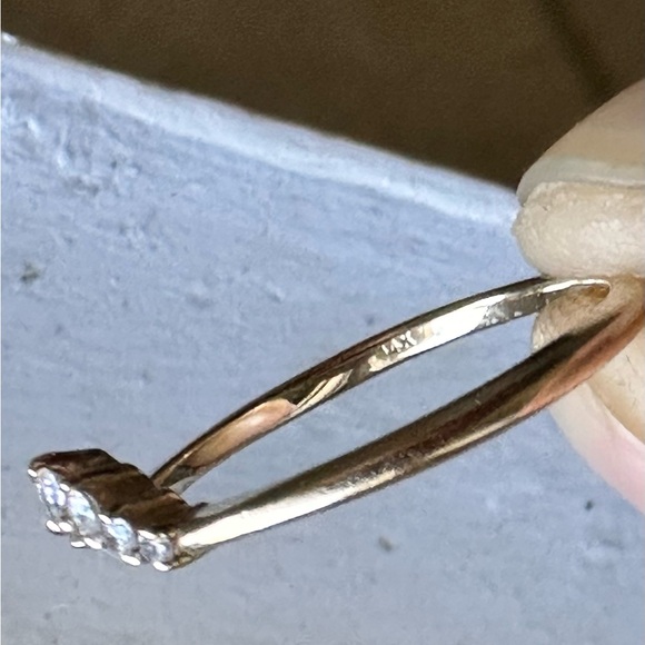 Diamond and sapphire stacking rings - Picture 8 of 8